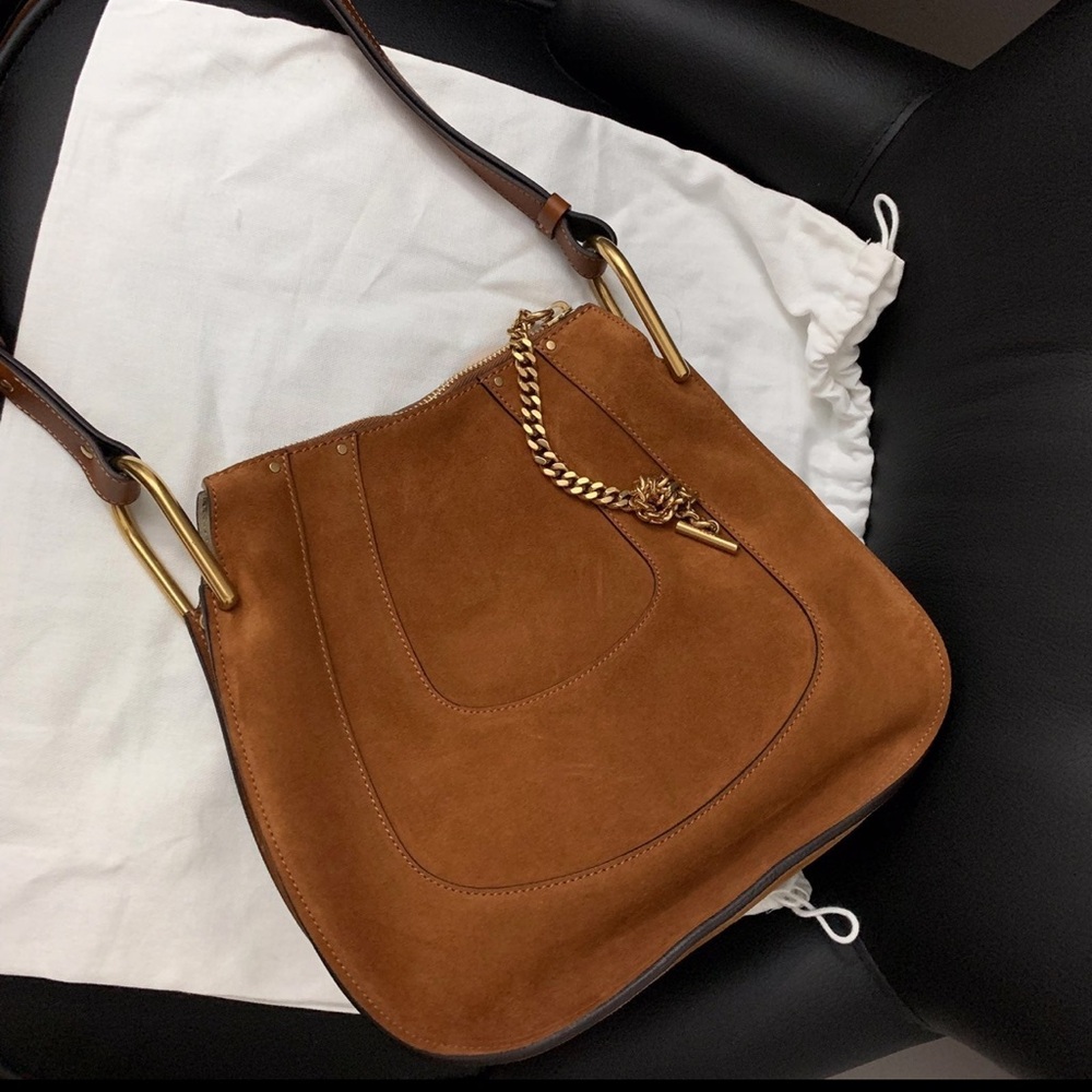 Chloe Hayley Suede Hobo Shoulder Bag